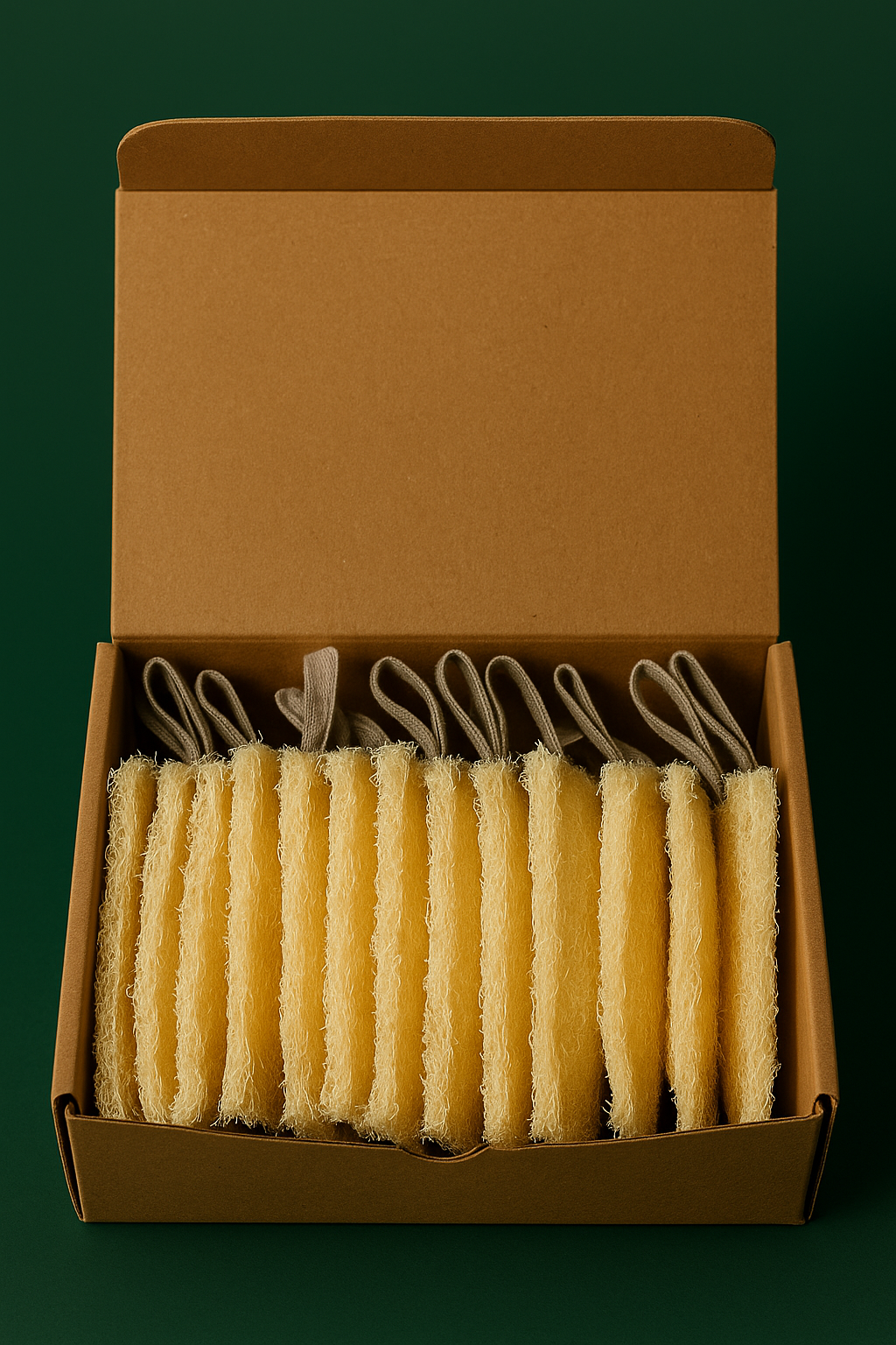 Pako Vjetore – 12 Sfungjerë Natyralë për Enët (Furnizim 12-Mujor)