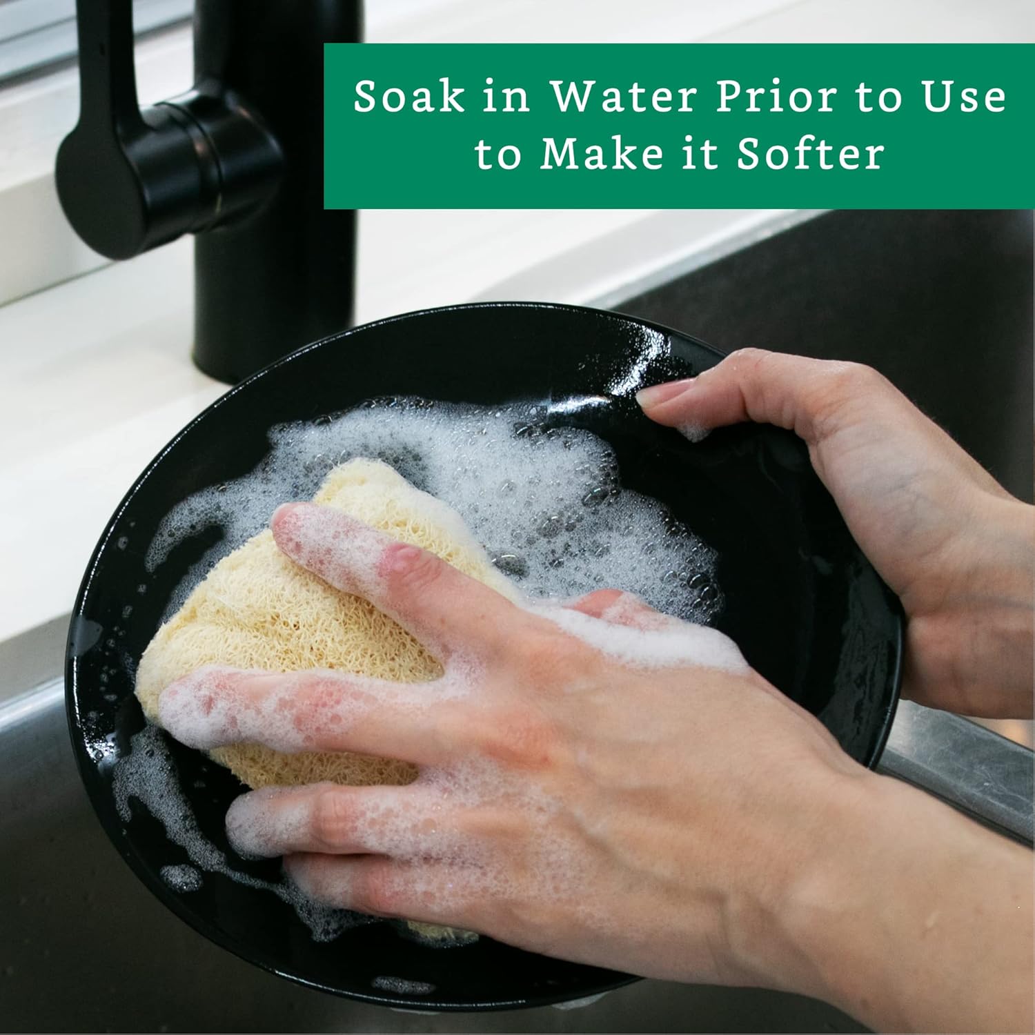 Sfungjerë natyral për enët – 2 copë